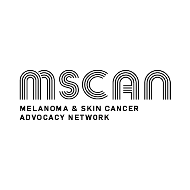 MSCAN logo for Melanoma & Skin Cancer Advocacy Network on a white background